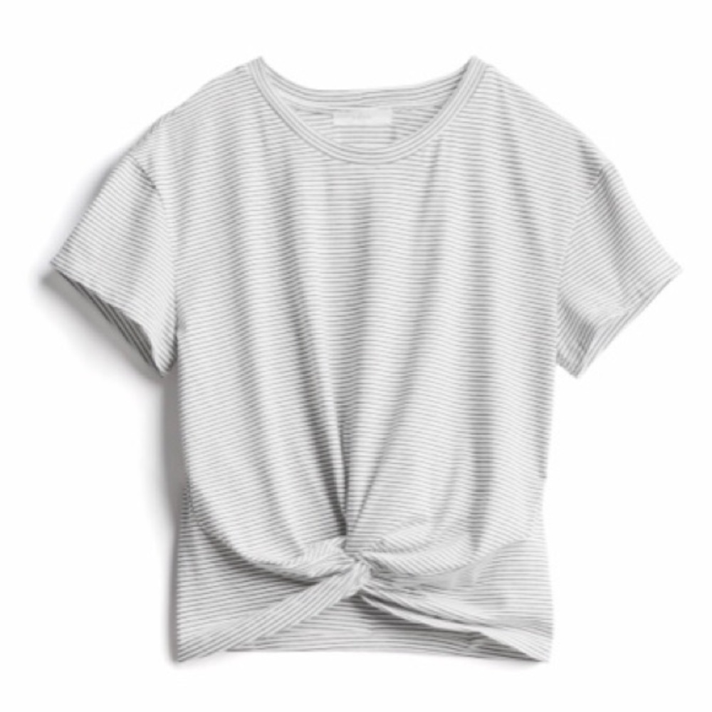 LUSH knot front crop top